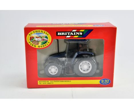 Britains 1/32 New Holland 7635 Tractor. Special Code 3 Edition produced by S Frater. M in Box (Some light smoke related stain
