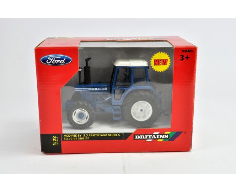 Britains 1/32 Ford 9700 Tractor. Special Code 3 Edition produced by S Frater. M in Box (Some light smoke related staining to 