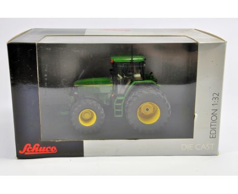 Schuco 1/32 John Deere 7810 Double Wheel Tractor. M in Box (Some light smoke related staining to box). 