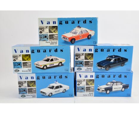 Corgi Vanguard Diecast comprising classic police car issues. M in Boxes. (5)