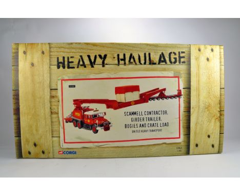 Corgi No. 12307 Heavy Haulage Scammell Contractor, Girder trailer and load. United Heavy Transport. NM to M in Box.