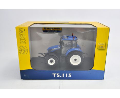 Universal Hobbies 1/32 New Holland T5.115 Tractor. M in Box (Some light smoke related staining to box).  