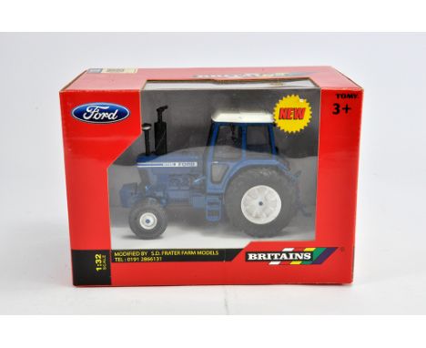 Britains 1/32 Ford 8700 Tractor. Special Code 3 Edition produced by S Frater. M in Box (Some light smoke related staining to 
