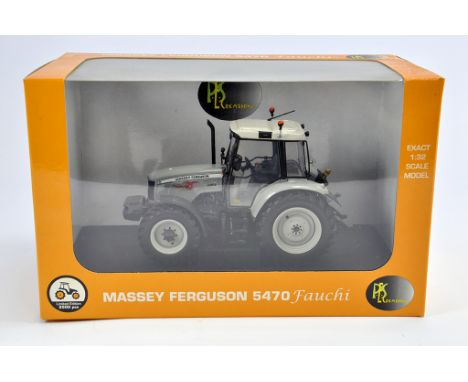 Universal Hobbies 1/32 Massey Ferguson 5470 Fauchi Grey Tractor.  M in Box (Some light smoke related staining to box). 