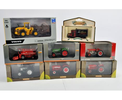 Selection of mainly Universal Hobbies 1/43 Tractor Models plus two others. (8)