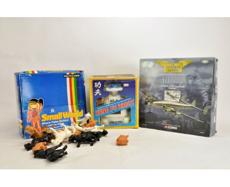 Misc Toy / Model Group including Britains Small World Figures, Corgi Aircraft and Kung Fu Robot. G to E. 