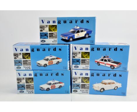 Corgi Vanguard Diecast comprising classic police car issues. M in Boxes. (5)
