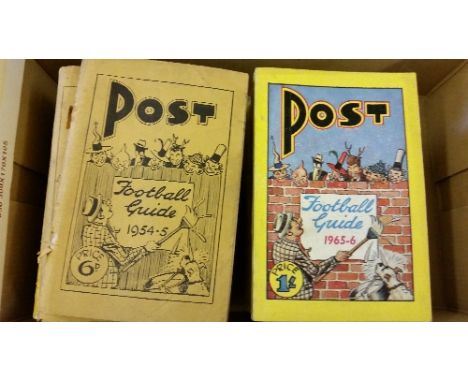 FOOTBALL, softback editions of Nottingham Post Football Guides, complete run from 1954/5 to 1974/5, G to EX, 21