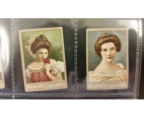 OGDENS, Miniature Playing Cards (beauties), no numeral to fronts,  some creasing & scuffing to edges, PR to G, 60*