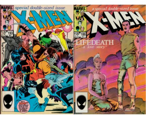 10 Marvel X Men Comics Collection. X Men a special issue Lifedeath a love story 186 OCT, X Men special issue Gala 100th Anniv