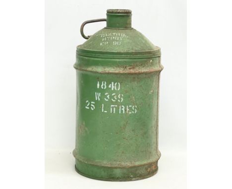 A large vintage Castrol 25 litre oil drum. 58cm 