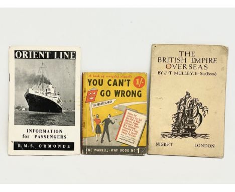 A sundry lot of vintage ephemera. Including a book on everyday etiquette’You Can’t Go Wrong’ 