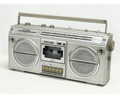 A vintage Sharp stereo radio tape recorder. Model GF-6464E. 51cm 