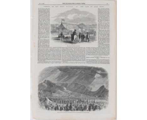 FOUR ENGRAVINGS OF THE CAPE FROM THE ILLUSTRATED LONDON NEWSAfter Thomas BowlerLondon: London Illustrated News, c1860Woodbloc