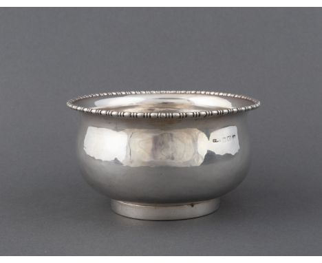Circular, egg and dart rim, raised on a ring foot10,5cm diameter, 123g