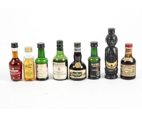 A quantity of assorted miniatures, including liqueurs, spirits, brandy, gin and more, majority sealed (40+) 