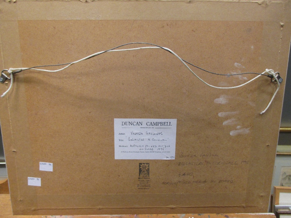 Vanessa Gardiner, Cornwall, Acrylic and mixed media, 20 x 24cm in