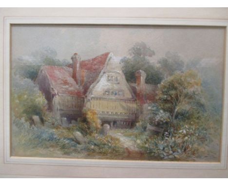 After Miles Birket Foster, A young girl feeding doves, watercolour, 15 x 9cm; *** Ainsworth, , A small cherubic child holding