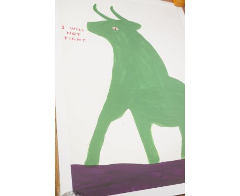 David Shringley poster print ' I will not fight '