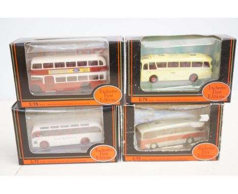 Collection of 1.76 scale diecast model busses - 4 in total 