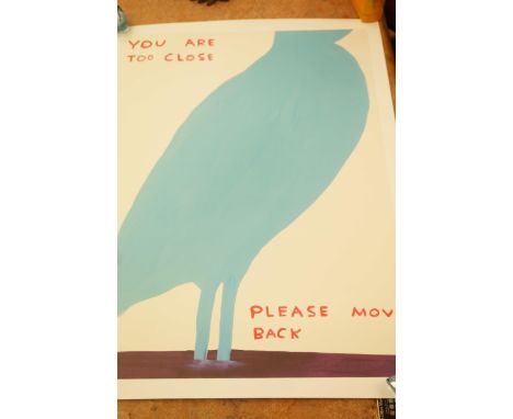 David Shringley poster print ' You are too close please move back'