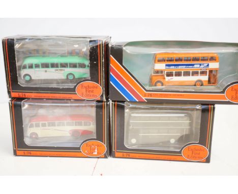 Collection of 1.76 scale diecast model busses - 4 in total 