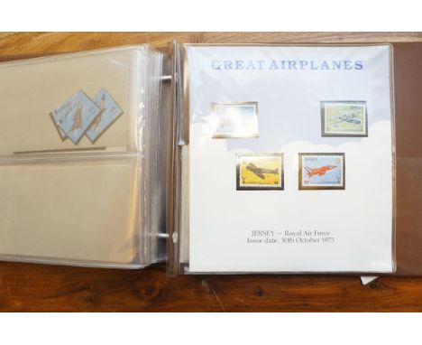 An album of aeroplane first day covers 