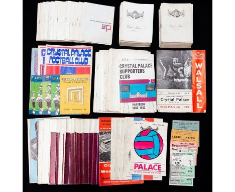 Miscellaneous: One bag of assorted miscellaneous football programmes to include: mainly Crystal Palace interest, 1960's, toge