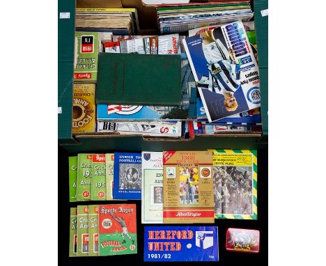 Miscellaneous: A collection of assorted miscellaneous football and other sporting memorabilia to include: Football Annuals, v
