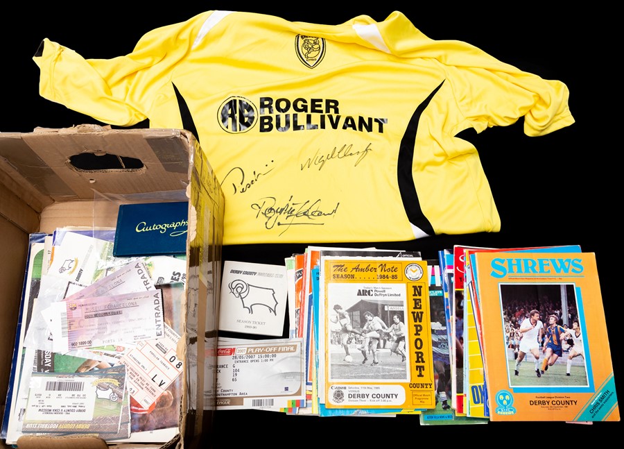 Football Memorabilia A collection of assorted football memorabilia to