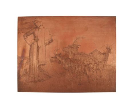 Schwabe, Randolph (1885-1948) A collection of copper etching plates 15 copper plates with various designs by Schwabe, and pos