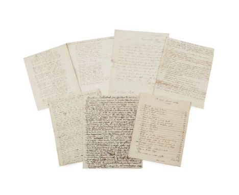  Gall, Richard and others An archive of manuscript poetry, many by Richard Gall Epistle to Mr. Robert Burns, 9 x 15cm, compri