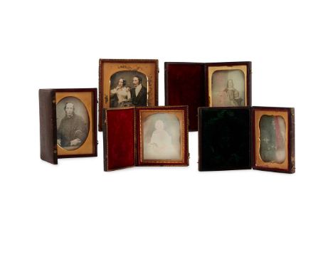  Daguerreotypes, quarter and sixth plate Including Ross & Thomson, Bernard and Hughes 3 x 1/4 plate (approximately 11 x 8cm) 