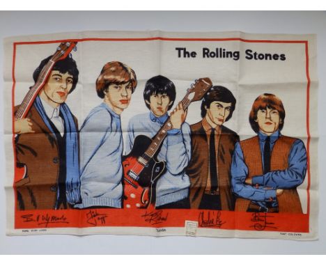 A Rolling Stones tea towel in Irish linen - as new.