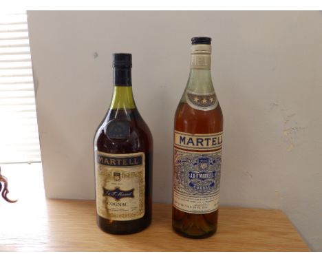 A bottle of Martell 'Very Old Pale Cognac', and a Martell VS Cognac. (2)