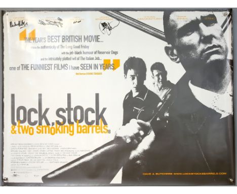 REVISED ESTIMATE - Autographs - Two signed Lock, Stock and Two Smoking Barrels British Quad posters, Dexter Fletcher, Jason F