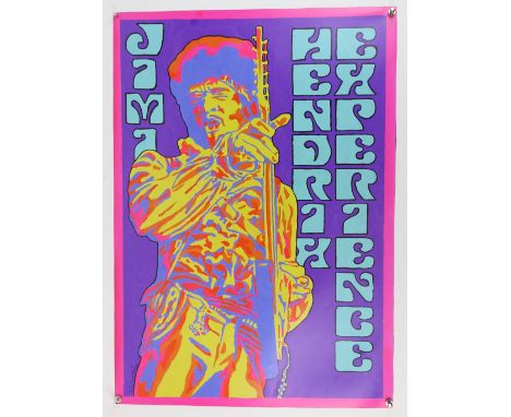 Jimi Hendrix Experience - Modern poster print by John Judkins, signed, flat, 33 x 23.5 inches.Background: I Was Lord Kitchene