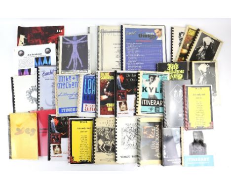 30+ Tour schedules and planners, various artists including Kylie Minogue, Sting, Mike and the Mechanics, Paul Simon, Ritchie 