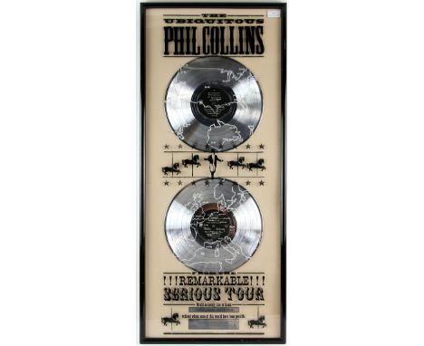 Phil Collins - '...But Seriously', June 1990 compact disc award presented to Jonathan Smeeton to commemorate the sale of over