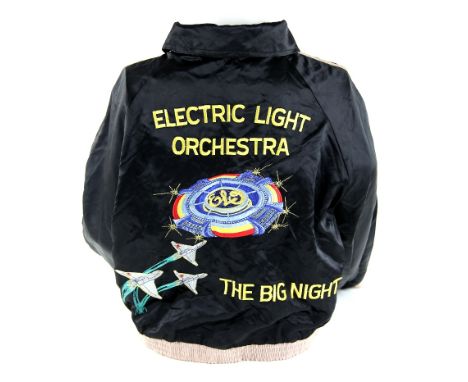 Electric Light Orchestra The Big Night - Tour Jacket from 1978, satin with embroidered reverse, M Bassel (5).Provenance: The 