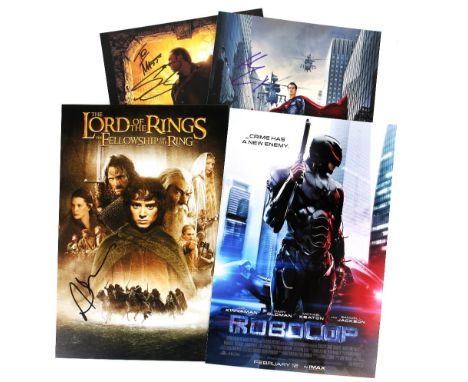 Autographs - Lord of the Rings print signed by Andy Serkis, National Treasure signed by Sean Bean, Robocop signed by Michael 
