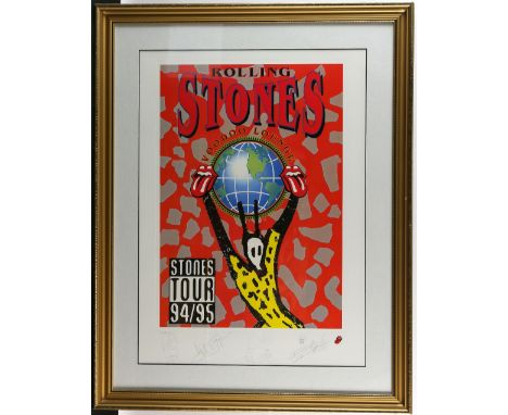 The Rolling Stones - Voodoo Lounge Limited edition print, hand numbered 3652/5000, framed, 22 x 28 inches