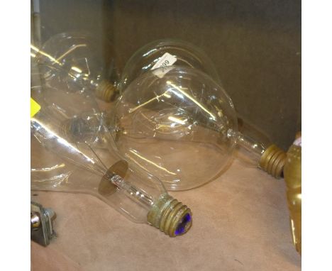 A set of oversized light bulbs