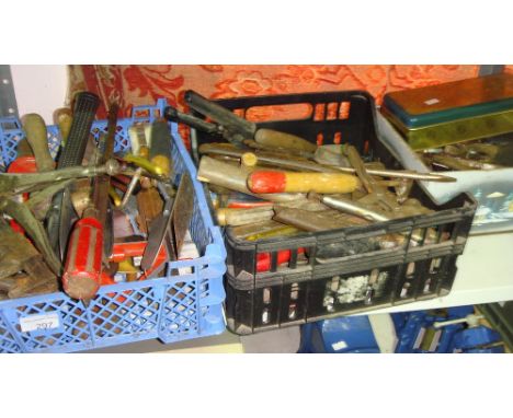 3 x boxes of hand tools