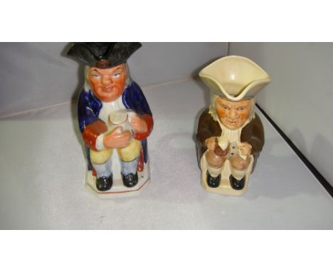 2 x vintage Jolly Porter toby jugs
