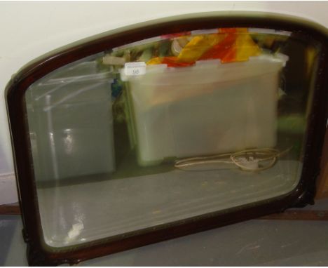 Vintage mahogany framed bevelled glass mirror