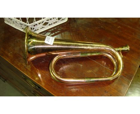 Brass and copper bugle