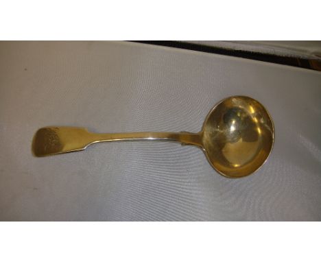 Solid silver soup ladle London 1865 H J Lias & Son 75 g