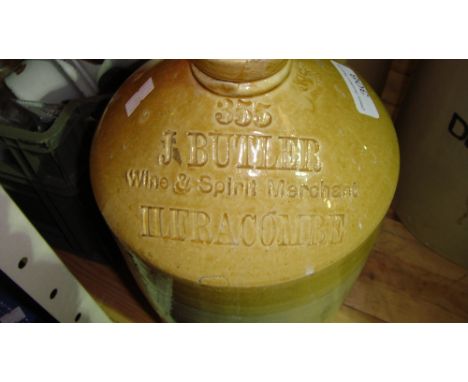 Vintage cider flagon J Butler Ilfracombe Devon interest