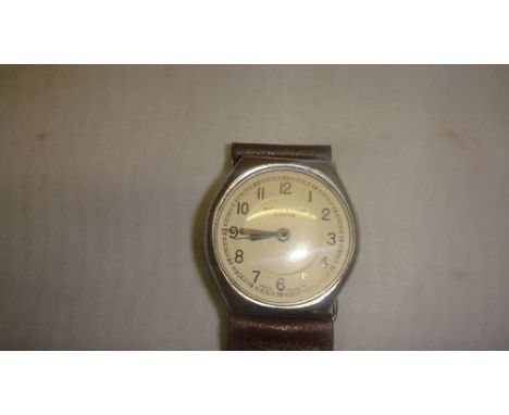 Vintage Gents wristwatch with leather strap